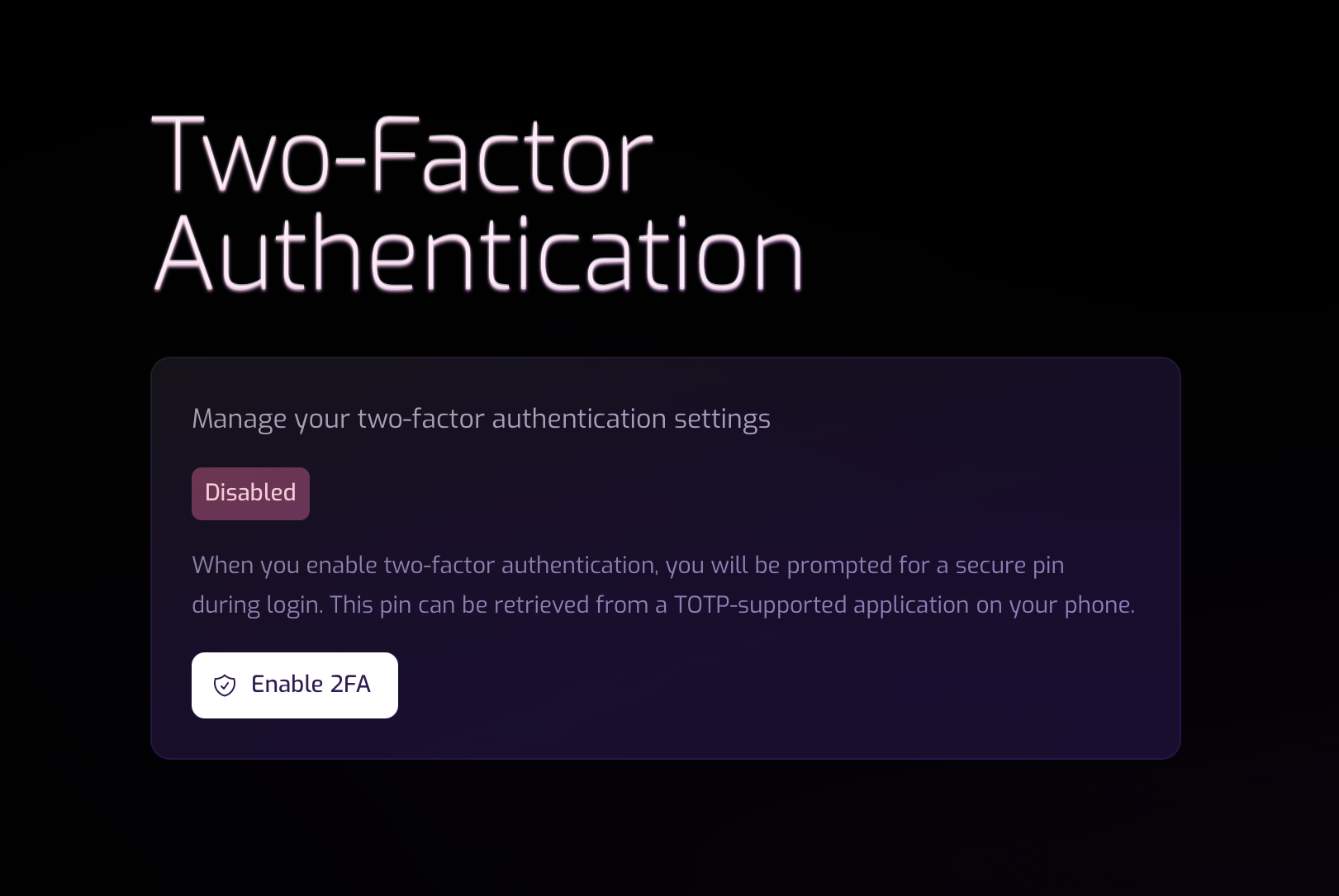 WavePlan security settings screenshot